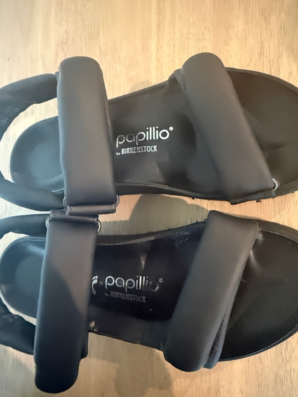 Birkenstock Black Papillio Padded Two-Strap Sandals - Picture 2 of 7